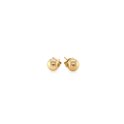 10k Yellow Gold Round Stud Earrings (5mm) - jazzyjewelryjones