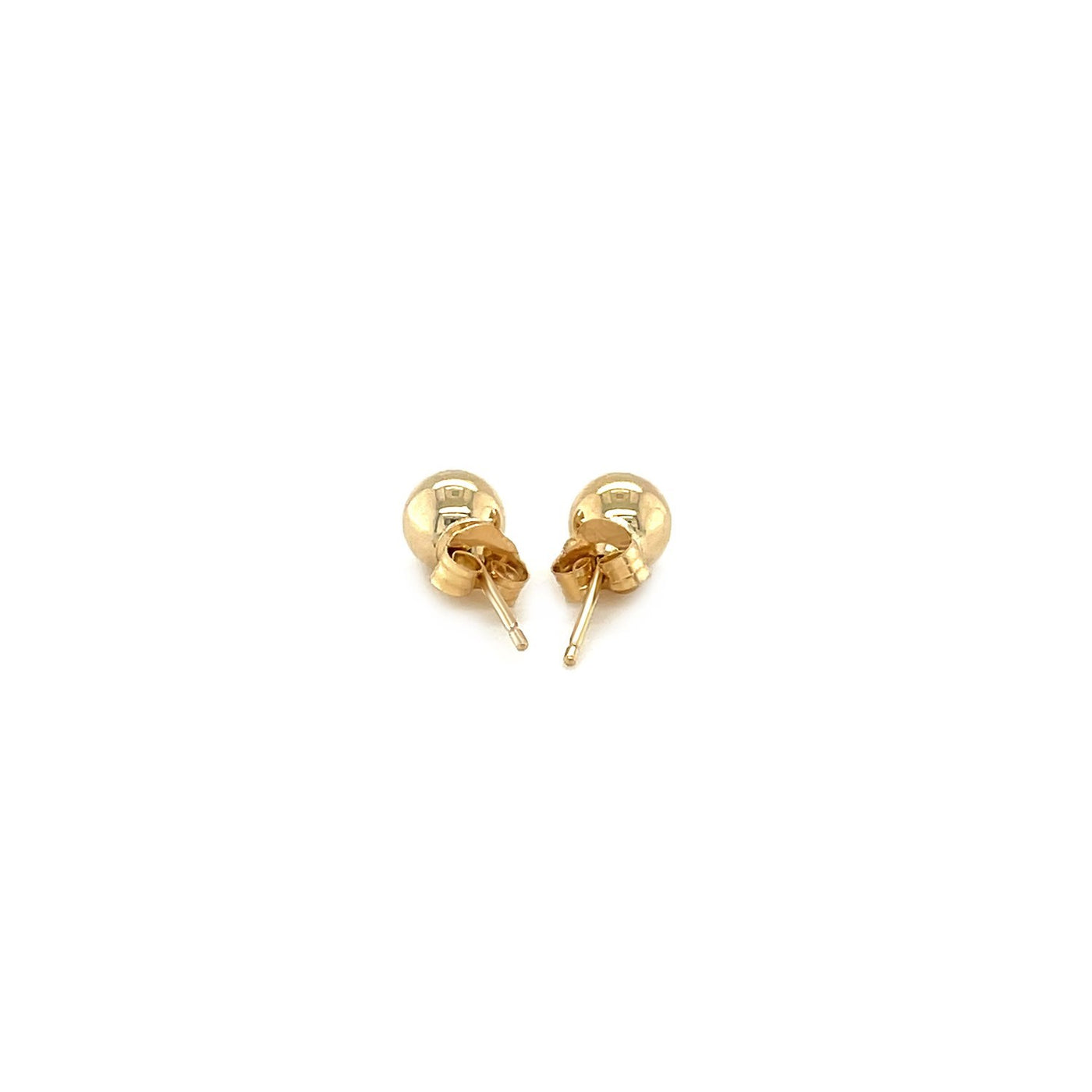 10k Yellow Gold Round Stud Earrings (5mm) - jazzyjewelryjones
