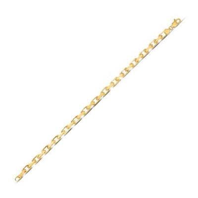 14k Yellow Gold French Cable Link Chain (4.80 mm) - jazzyjewelryjones