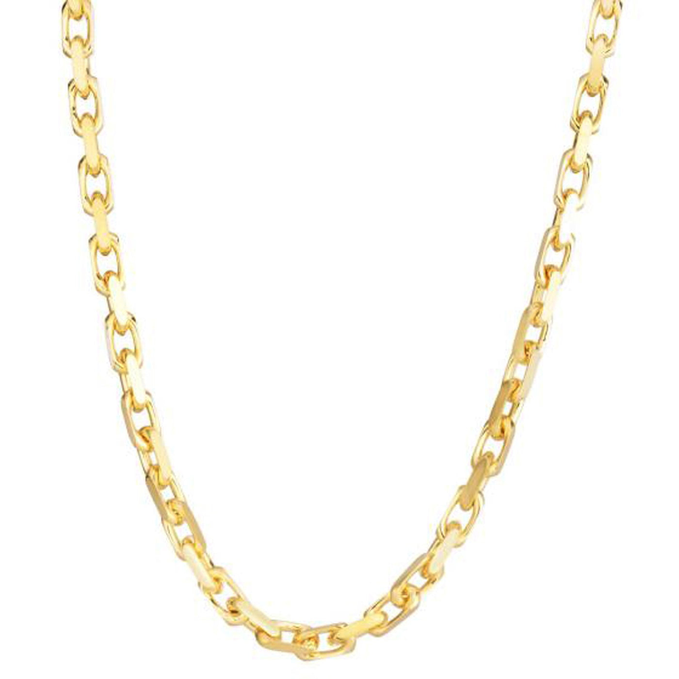 14k Yellow Gold French Cable Link Chain (4.80 mm) - jazzyjewelryjones