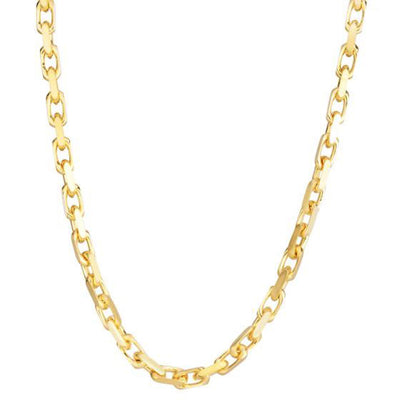 14k Yellow Gold French Cable Link Chain (4.80 mm) - jazzyjewelryjones