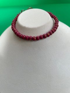 Raspberry Gold Bracelet