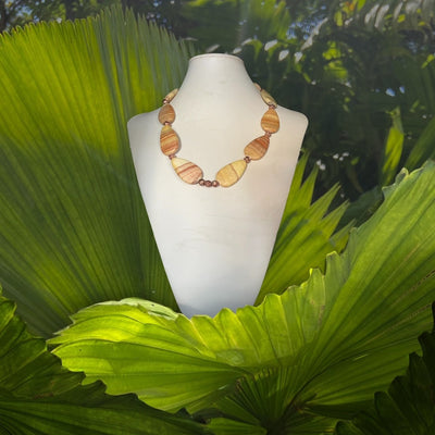 Tan Jasper Necklace - jazzyjewelryjones