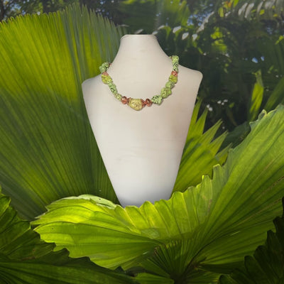 Green Turquoise Necklace - jazzyjewelryjones