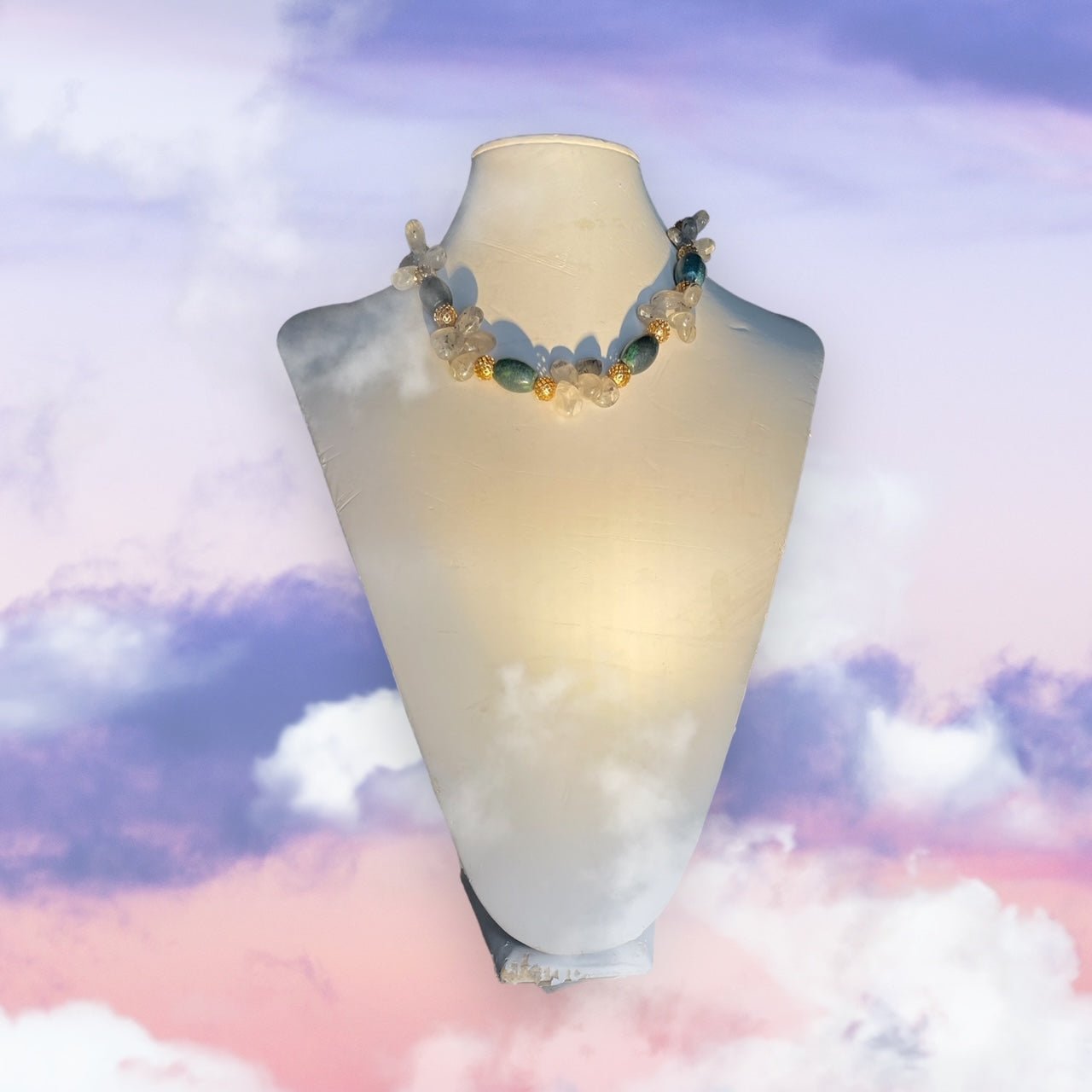 Tormaline and Turquoise Necklace - jazzyjewelryjones