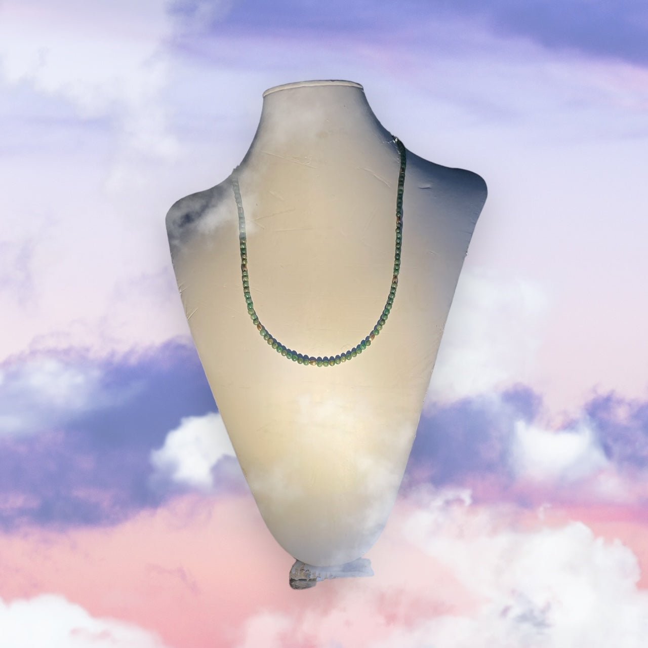 Tiny Jade Necklace - jazzyjewelryjones