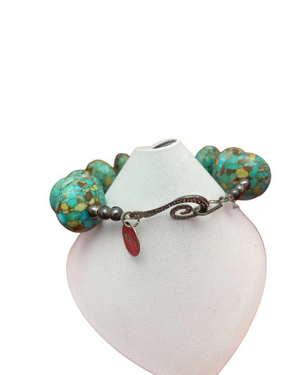 Green Mosaic Turquoise Bracelet - jazzyjewelryjones