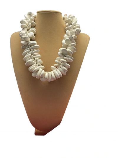 Cream Magnesite Cluster Necklace - jazzyjewelryjones