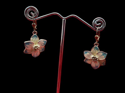 Blue Flower Earrings - jazzyjewelryjones