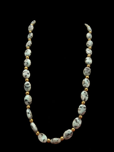 Sesame Jasper Oval Necklace - jazzyjewelryjones
