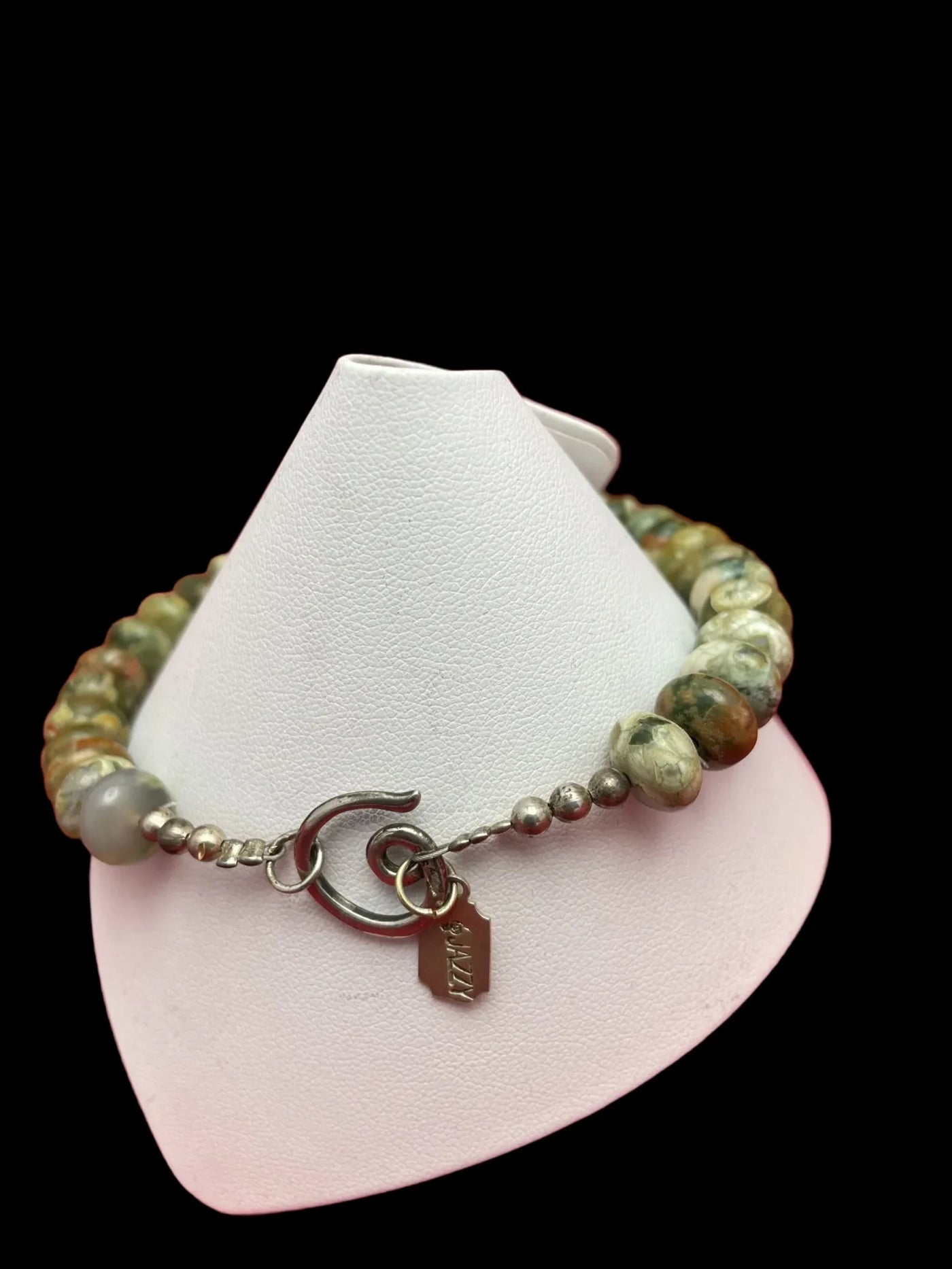 Rayolite and Brass Bracelet - jazzyjewelryjones