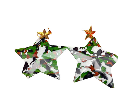 Miz Star Light Weight Camouflage Earrings - jazzyjewelryjones