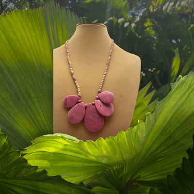 Powder Puff Pink Necklace - jazzyjewelryjones